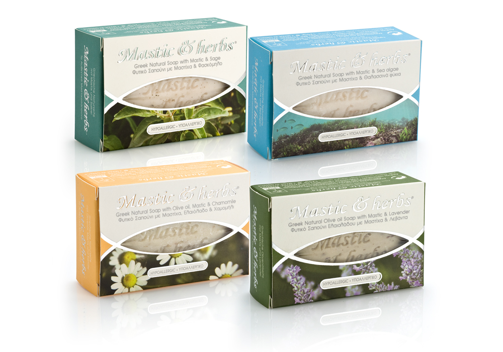 4 natural “Mastic & herbs“ soaps with mastic 4 natural “Mastic & herbs“ soaps with mastic